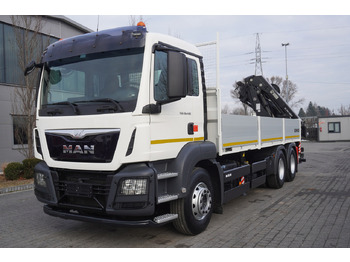 Sal/ Açık kasa kamyon, Vinçli kamyon MAN TGS 26.400 / HDS HIAB 244 EP-4 HIDUO 8500 kg / 6x4: fotoğraf 2