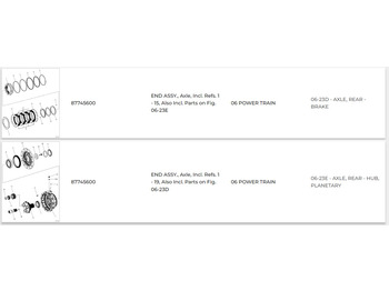Aks ve yedek parça CASE