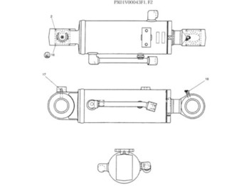 Hidrolik silindir NEW HOLLAND