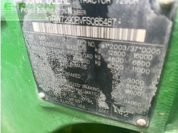 Traktör JOHN DEERE 7290R