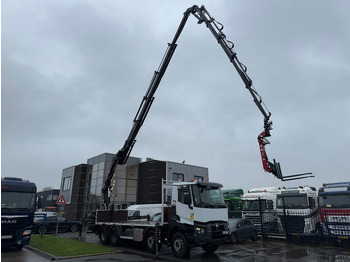 Vinçli kamyon Renault C430 8X4 - EURO 6 + HIAB 288 E-5 + JIB 70X-4 + REMOTE + FULL STEEL SUSP. TÜV TILL 12-2025: fotoğraf 2