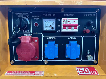 Yeni Elektrikli jeneratör Diesel Diesel Generator UK-9500 5.5 kW 230 en 400 Volt Silent Diesel generator New !: fotoğraf 3