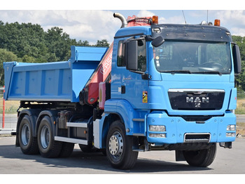 Damperli kamyon, Vinçli kamyon MAN TGS 26.400 Kipper 4,60m*PK F130A.22 + FUNK/6x4: fotoğraf 4