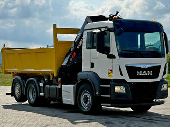 Damperli kamyon, Vinçli kamyon MAN TGS 26.400 * HIAB X-HIDUO 188 E-3 + FUNK * 6x4: fotoğraf 4