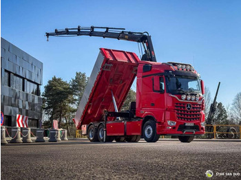 Yeni Vinçli kamyon Mercedes-Benz  AROCS 3358L 6x4 HIAB 192X-HIPRO E-6 Crane Kippe: fotoğraf 3