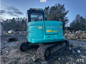 Ekskavatör Kobelco 2016 Kobelco SK75SR Beltegraver m/ Rototilt og Pusseskuffe.: fotoğraf 5