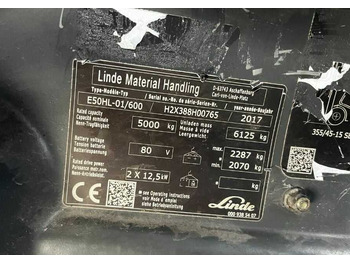 Elektrikli forklift Linde E50HL-01/600: fotoğraf 4