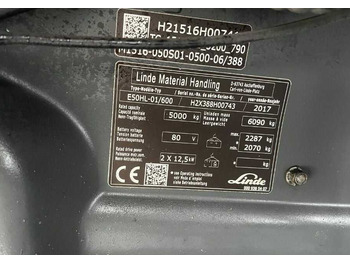 Elektrikli forklift Linde E50HL-01/600: fotoğraf 3
