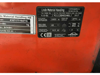 Linde R16-01 finansal kiralama Linde R16-01: fotoğraf 4