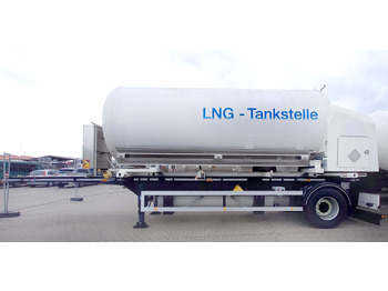 Tanker dorse Schwingenschlögel LNG tank filling station Methan Gas Cryogenic tank gas tank: fotoğraf 2