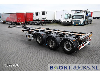 Konteynır taşıyıcı/ Yedek karoser dorse D-Tec FLEXITRAILER LS | 2x20-30-40-45ft HC * 2x LIFT AXLE * BPW / DISC * 2x EXTENDABLE: fotoğraf 3