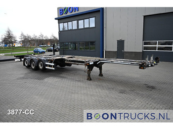 Konteynır taşıyıcı/ Yedek karoser dorse D-Tec FLEXITRAILER LS | 2x20-30-40-45ft HC * 2x LIFT AXLE * BPW / DISC * 2x EXTENDABLE: fotoğraf 4