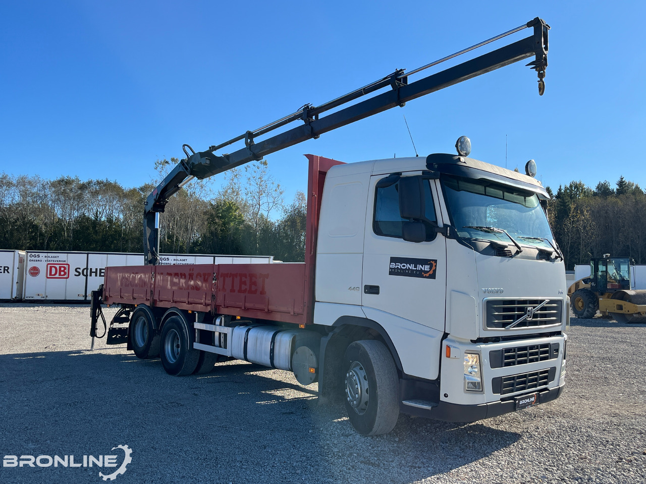 2006 Volvo FH 440 6x2 Flatbed + Crane - Sal/ Açık kasa kamyon, Vinçli kamyon: fotoğraf 2 2006 Volvo FH 440 6x2 Flatbed + Crane - Sal/ Açık kasa kamyon, Vinçli kamyon: fotoğraf 2