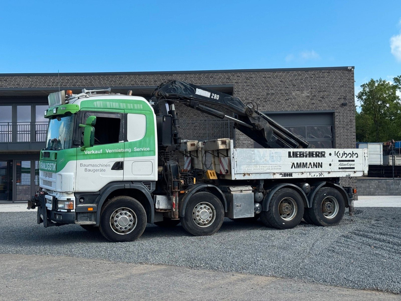 Scania 164G 580 V8 Kran Hiab 280 Retarder Sattelplatte Scania 164G 580 V8 Kran Hiab 280 Retarder Sattelplatte - Sal/ Açık kasa kamyon, Vinçli kamyon: fotoğraf 1 Scania 164G 580 V8 Kran Hiab 280 Retarder Sattelplatte Scania 164G 580 V8 Kran Hiab 280 Retarder Sattelplatte - Sal/ Açık kasa kamyon, Vinçli kamyon: fotoğraf 1