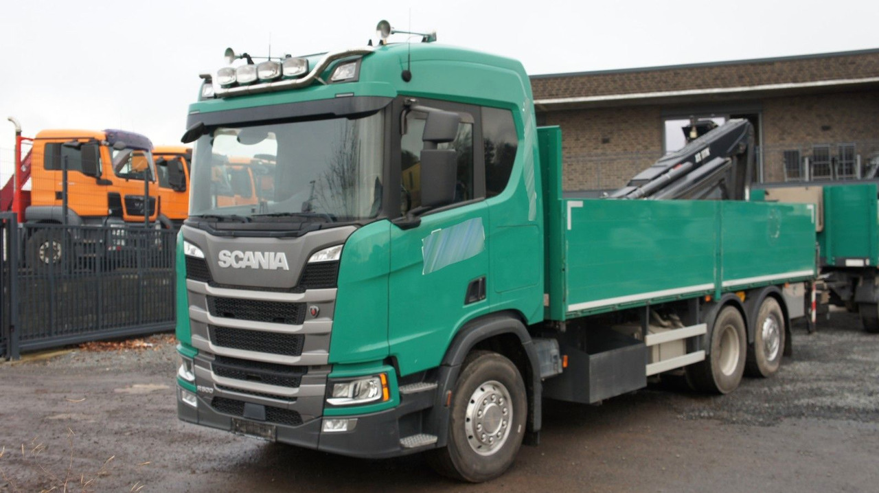 Scania R500 6x2 Baustoffzug Kran HIAB 177 K-2 Pro - Sal/ Açık kasa kamyon, Vinçli kamyon: fotoğraf 2 Scania R500 6x2 Baustoffzug Kran HIAB 177 K-2 Pro - Sal/ Açık kasa kamyon, Vinçli kamyon: fotoğraf 2