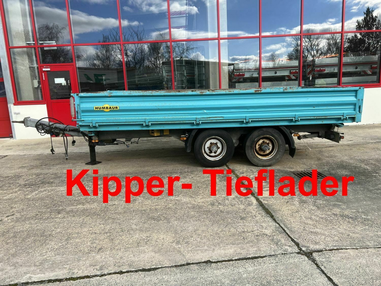 Humbaur Tandem Kipper- Tieflader - Damperli römork: fotoğraf 1 Humbaur Tandem Kipper- Tieflader - Damperli römork: fotoğraf 1
