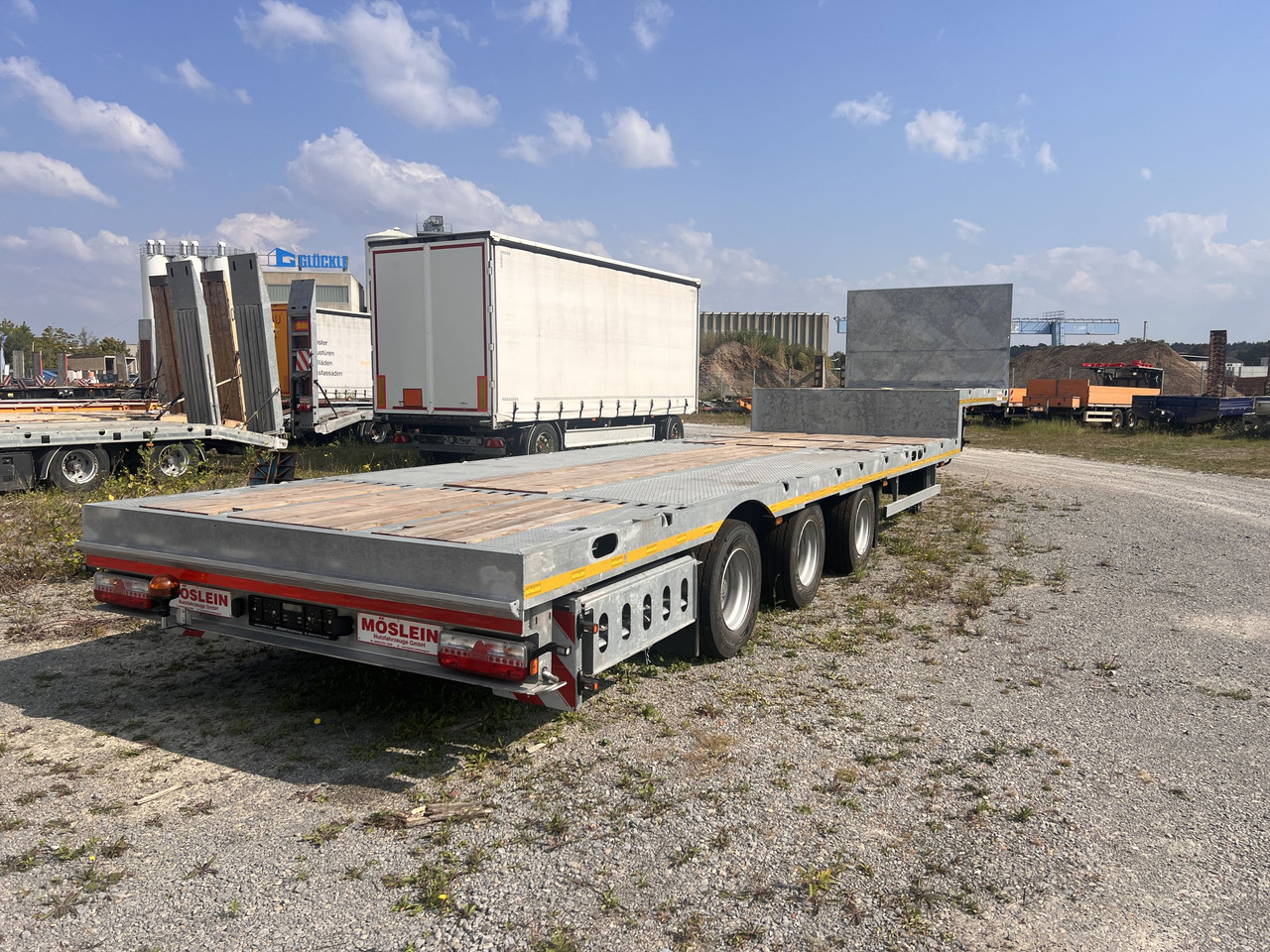 Möslein ST 3 Plato 8,7 3 Achs Satteltieflader Plato 45 t GGfür Fertigteile, Baumaschinen - Alçak çerçeveli platform dorse: fotoğraf 5 Möslein ST 3 Plato 8,7 3 Achs Satteltieflader Plato 45 t GGfür Fertigteile, Baumaschinen - Alçak çerçeveli platform dorse: fotoğraf 5