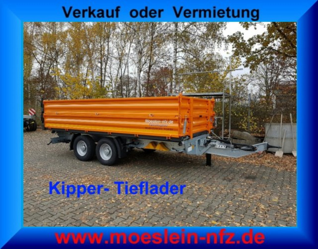 Möslein TTD11- BA Orange neuer Tandem 3- Seitenkipper Tiefladermit Bordwand- Aufsatz-- Neufahrzeug -- - Damperli römork: fotoğraf 1 Möslein TTD11- BA Orange neuer Tandem 3- Seitenkipper Tiefladermit Bordwand- Aufsatz-- Neufahrzeug -- - Damperli römork: fotoğraf 1
