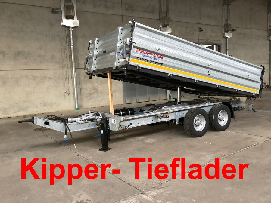 Möslein TTD11- BA Verzinkt neuer Tandem 3- Seitenkipper Tiefladermit Bordwand- Aufsatz-- Neufahrzeug -- - Damperli römork: fotoğraf 1 Möslein TTD11- BA Verzinkt neuer Tandem 3- Seitenkipper Tiefladermit Bordwand- Aufsatz-- Neufahrzeug -- - Damperli römork: fotoğraf 1