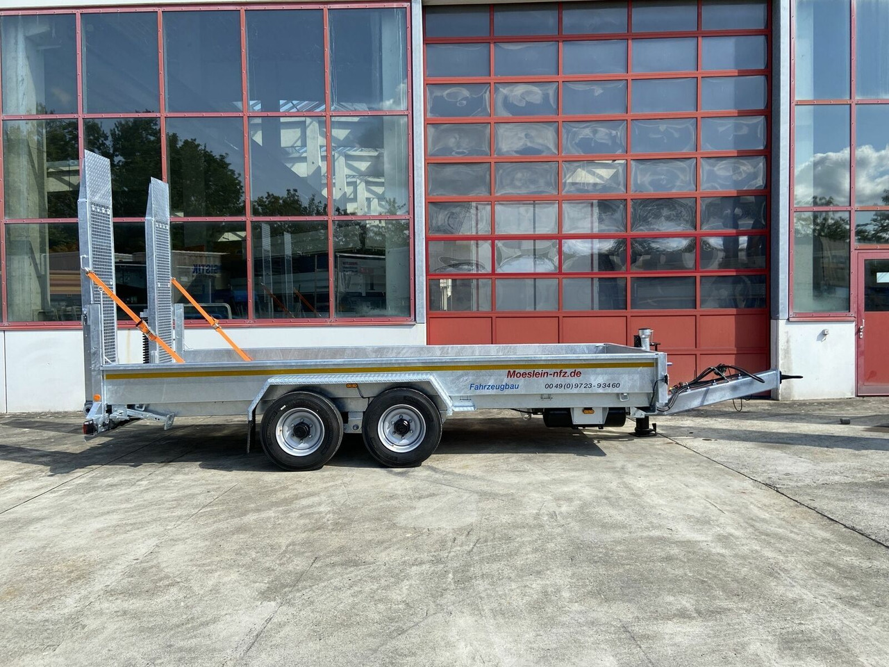 Möslein Tandemtieflader5,50 m x 2 m, Feuerverzinkt - Alçak çerçeveli platform römork: fotoğraf 1 Möslein Tandemtieflader5,50 m x 2 m, Feuerverzinkt - Alçak çerçeveli platform römork: fotoğraf 1