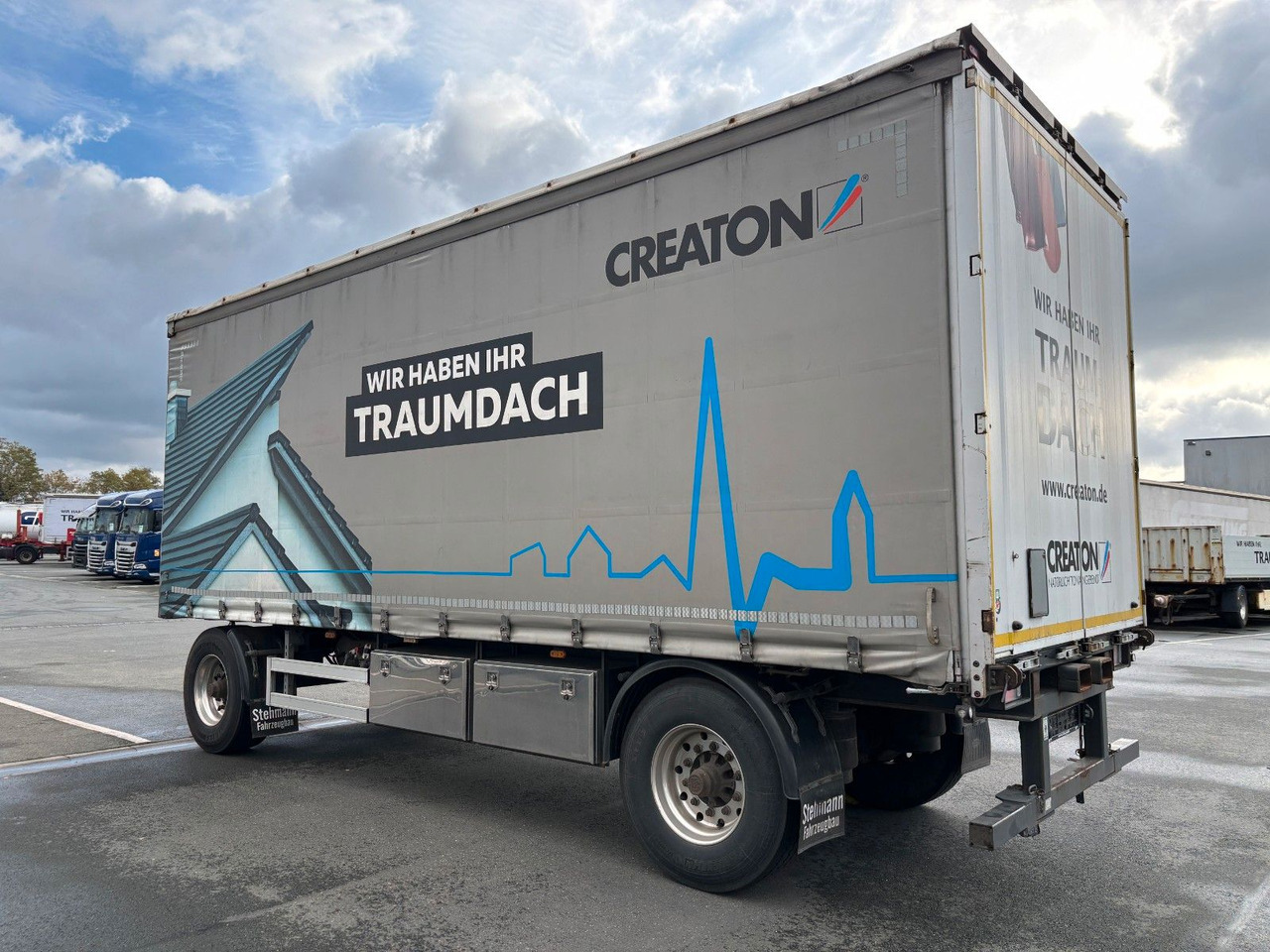 AZP18 Plane + Staplerhalterung - Tenteli römork: fotoğraf 2 AZP18 Plane + Staplerhalterung - Tenteli römork: fotoğraf 2