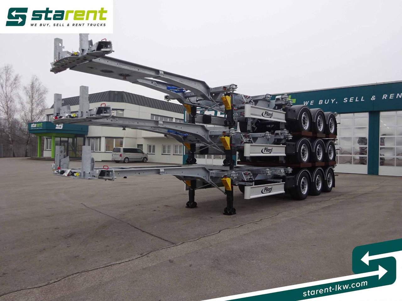 Fliegl Containerchassis ADR, 1x20/2x20/1x30/1x40/1x45 - Konteynır taşıyıcı/ Yedek karoser dorse: fotoğraf 1 Fliegl Containerchassis ADR, 1x20/2x20/1x30/1x40/1x45 - Konteynır taşıyıcı/ Yedek karoser dorse: fotoğraf 1