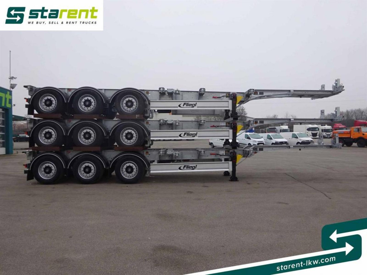 Fliegl Containerchassis ADR, 1x20 / 2x20 / 1x30 / 1x40 - Konteynır taşıyıcı/ Yedek karoser dorse: fotoğraf 4 Fliegl Containerchassis ADR, 1x20 / 2x20 / 1x30 / 1x40 - Konteynır taşıyıcı/ Yedek karoser dorse: fotoğraf 4