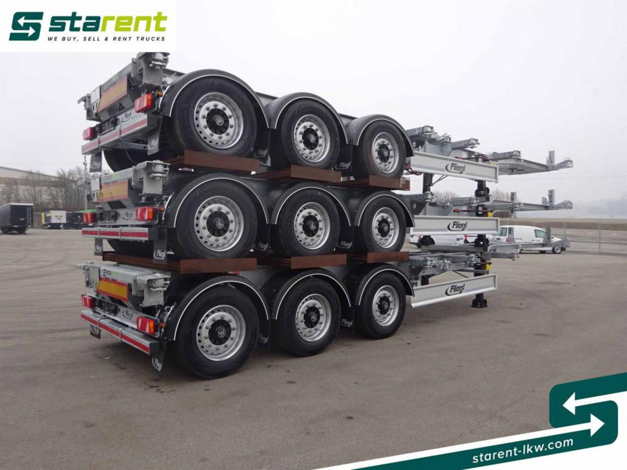Fliegl Containerchassis ADR, 1x20 / 2x20 / 1x30 / 1x40 - Konteynır taşıyıcı/ Yedek karoser dorse: fotoğraf 5 Fliegl Containerchassis ADR, 1x20 / 2x20 / 1x30 / 1x40 - Konteynır taşıyıcı/ Yedek karoser dorse: fotoğraf 5