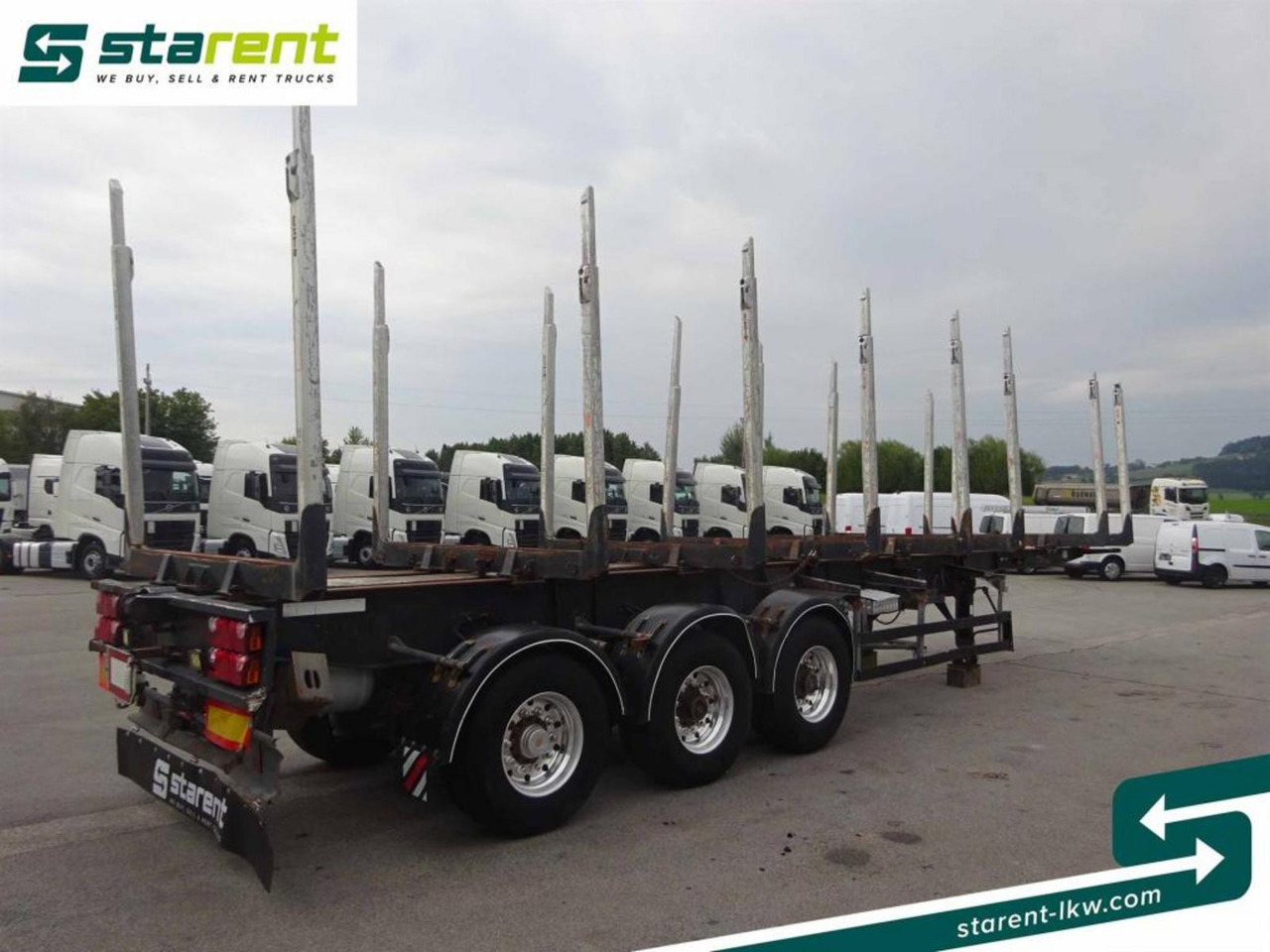 Hangler Holzrungen Auflieger Exte Rungen Lift-A Lenkachse - Tomruk dorsesi: fotoğraf 5 Hangler Holzrungen Auflieger Exte Rungen Lift-A Lenkachse - Tomruk dorsesi: fotoğraf 5