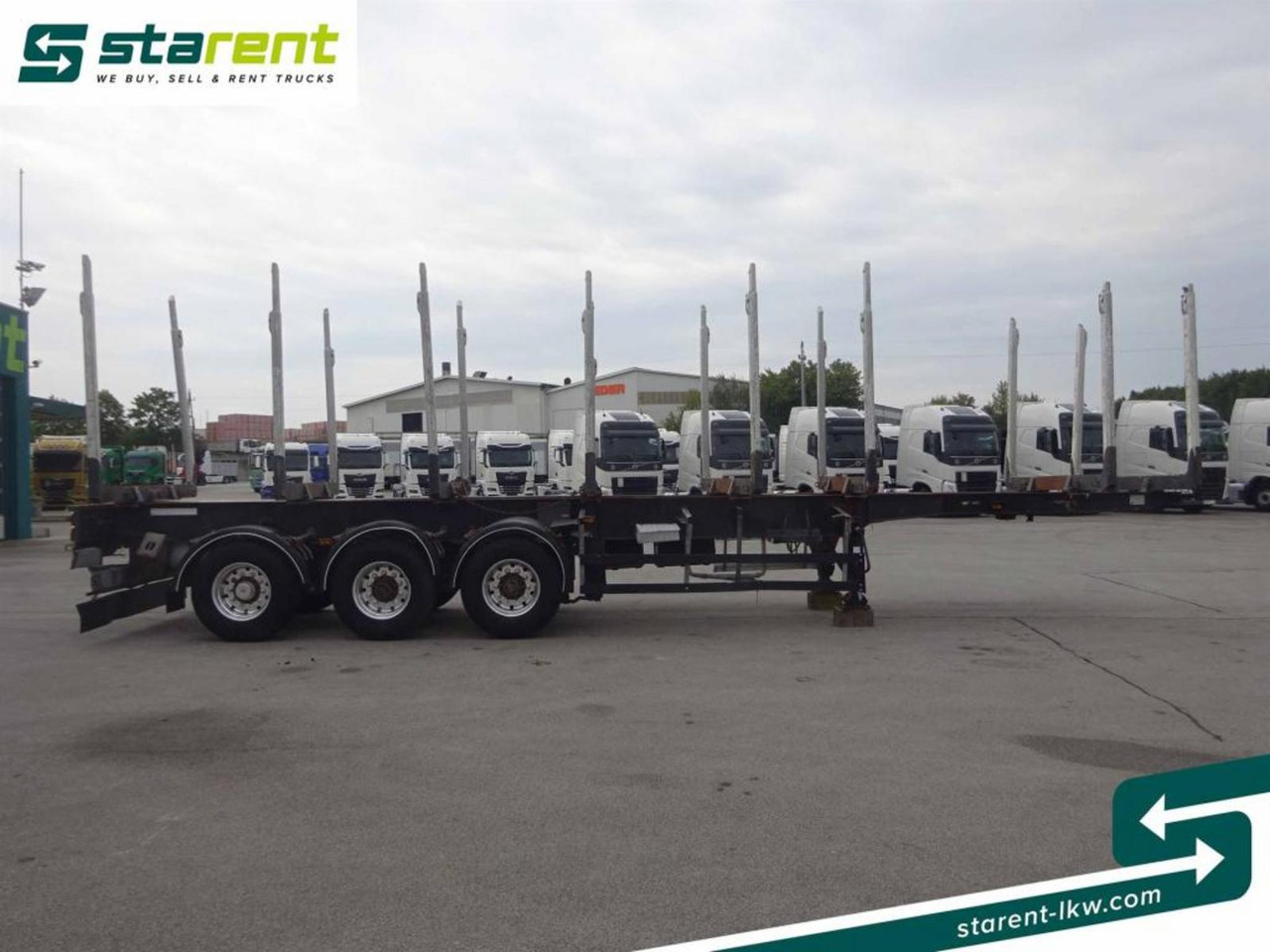 Hangler Holzrungen Auflieger Exte Rungen Lift-A Lenkachse - Tomruk dorsesi: fotoğraf 4 Hangler Holzrungen Auflieger Exte Rungen Lift-A Lenkachse - Tomruk dorsesi: fotoğraf 4