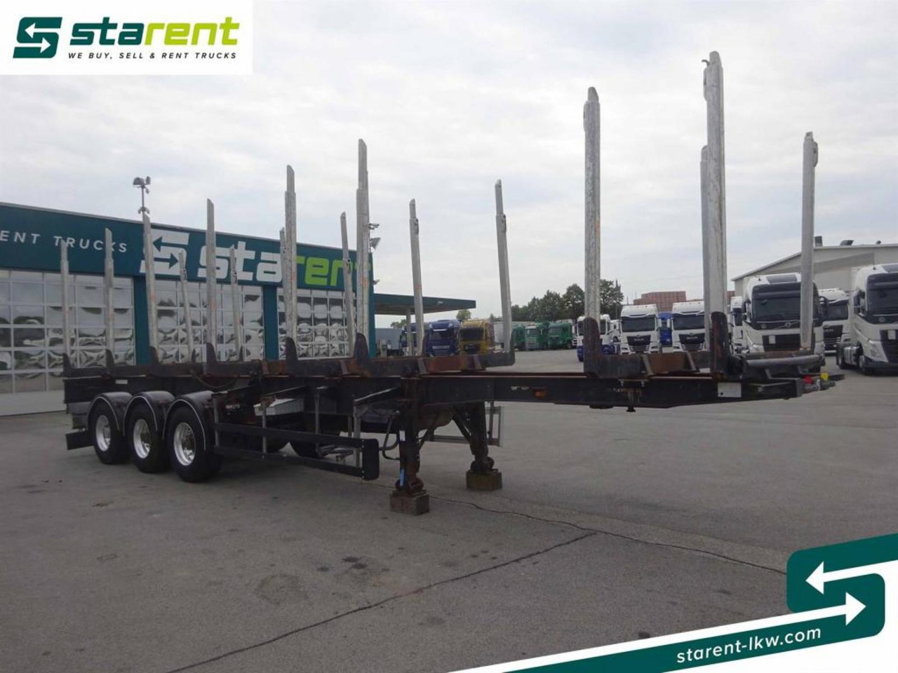 Hangler Holzrungen Auflieger Exte Rungen Lift-A Lenkachse - Tomruk dorsesi: fotoğraf 3 Hangler Holzrungen Auflieger Exte Rungen Lift-A Lenkachse - Tomruk dorsesi: fotoğraf 3