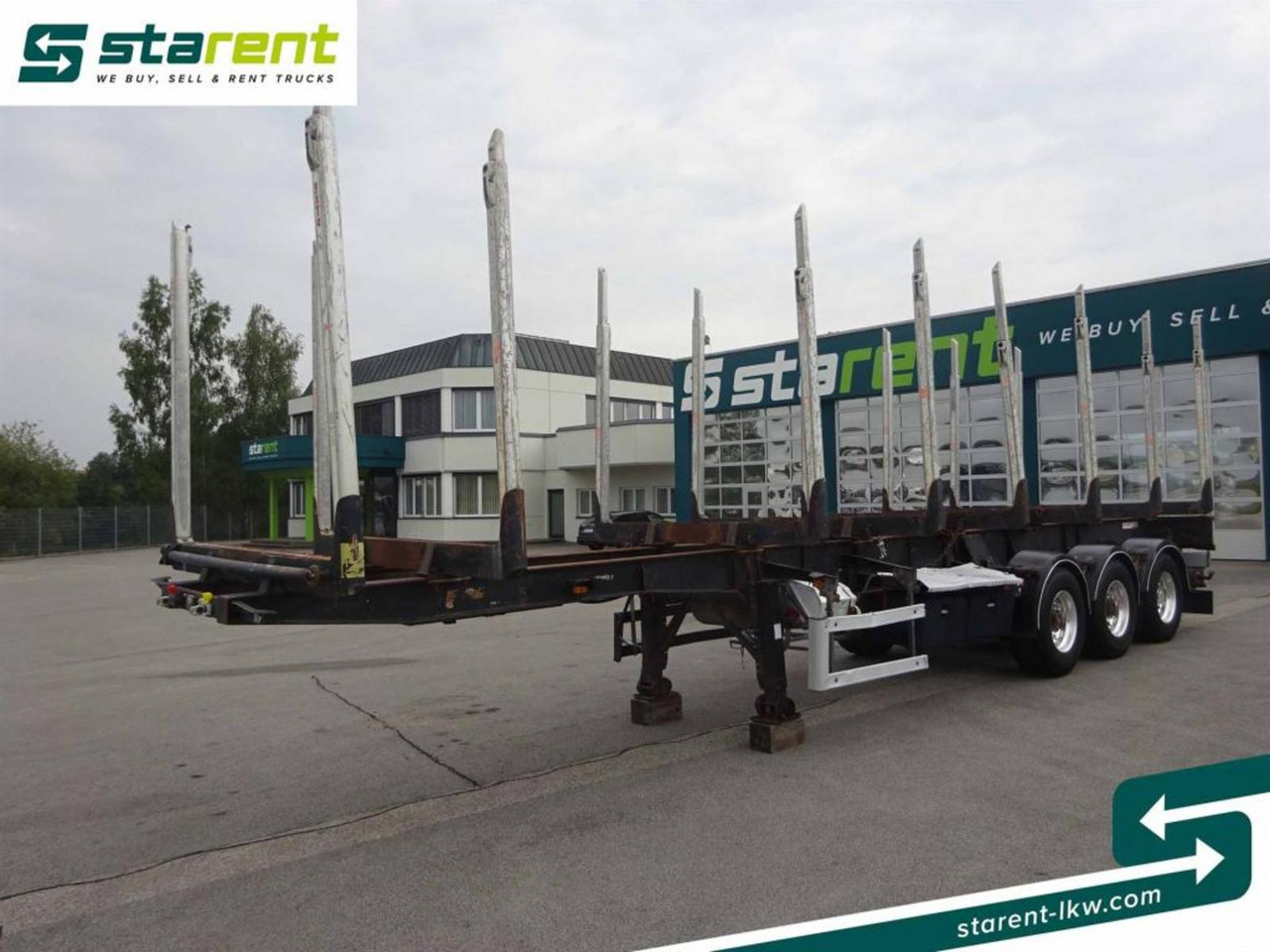 Hangler Holzrungen Auflieger Exte Rungen Lift-A Lenkachse - Tomruk dorsesi: fotoğraf 1 Hangler Holzrungen Auflieger Exte Rungen Lift-A Lenkachse - Tomruk dorsesi: fotoğraf 1