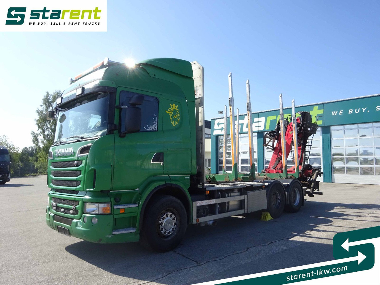 Scania R500 V8 6x4 Holzaufbau mit Kran, MOTORPROBLEM - Şasi kamyon, Vinçli kamyon: fotoğraf 1 Scania R500 V8 6x4 Holzaufbau mit Kran, MOTORPROBLEM - Şasi kamyon, Vinçli kamyon: fotoğraf 1