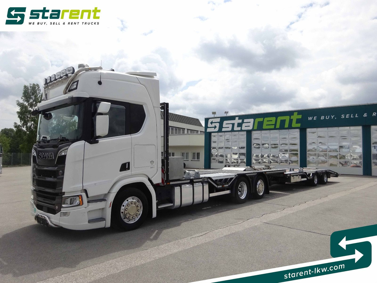 Scania R770 V8 Fahrzeugtransporter + Ziegler Anhänger - Çekici kamyonu: fotoğraf 1 Scania R770 V8 Fahrzeugtransporter + Ziegler Anhänger - Çekici kamyonu: fotoğraf 1