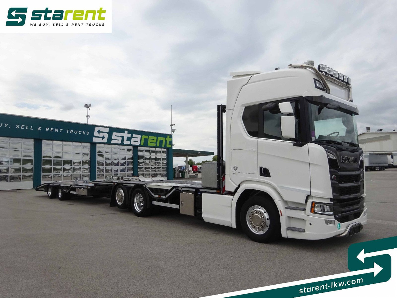 Scania R770 V8 Fahrzeugtransporter + Ziegler Anhänger - Çekici kamyonu: fotoğraf 3 Scania R770 V8 Fahrzeugtransporter + Ziegler Anhänger - Çekici kamyonu: fotoğraf 3
