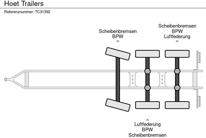Hoet Trailers - Römork: fotoğraf 4 Hoet Trailers - Römork: fotoğraf 4