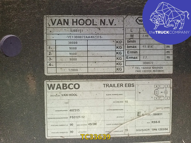 Van Hool - Kapalı karoser dorse: fotoğraf 2 Van Hool - Kapalı karoser dorse: fotoğraf 2