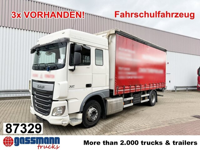 DAF XF 410 FA 4x2, Fahrschule, 2x AHK, 6 Sitze - Sal/ Açık kasa kamyon: fotoğraf 1 DAF XF 410 FA 4x2, Fahrschule, 2x AHK, 6 Sitze - Sal/ Açık kasa kamyon: fotoğraf 1
