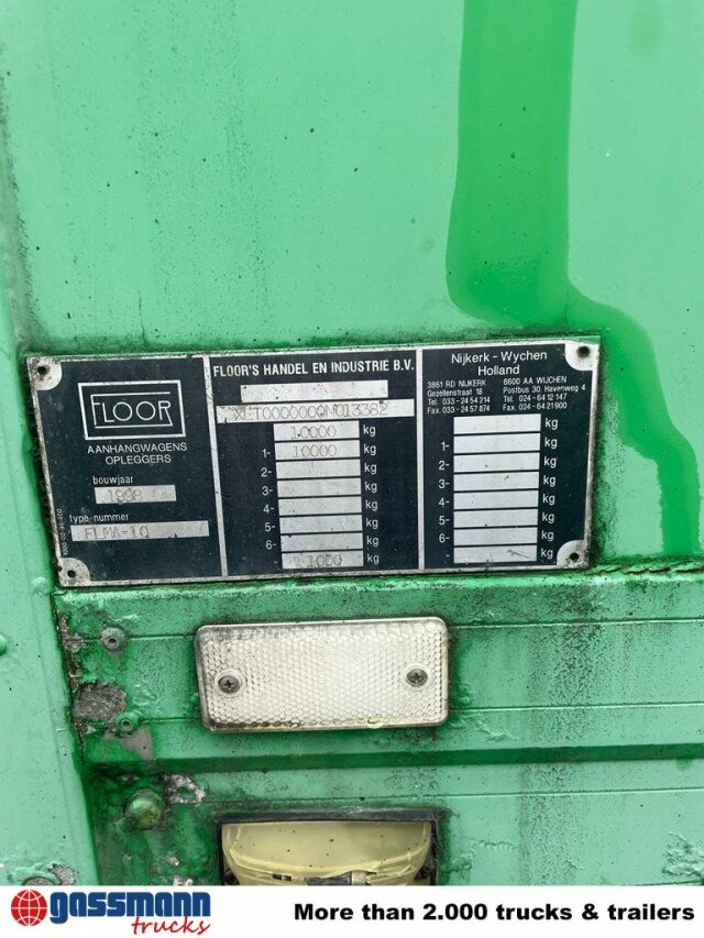 Floor FLMA 10, Blumenanhänger, LBW - Kapalı karoser römork: fotoğraf 3 Floor FLMA 10, Blumenanhänger, LBW - Kapalı karoser römork: fotoğraf 3