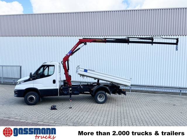 Iveco Daily 70C18H 4x2 mit Kran HMF 340-K3, Funk - Damperli kamyon, Vinçli kamyon: fotoğraf 4 Iveco Daily 70C18H 4x2 mit Kran HMF 340-K3, Funk - Damperli kamyon, Vinçli kamyon: fotoğraf 4
