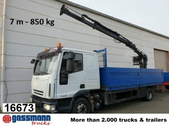 Iveco Euro Cargo ML 80 E 18, Hiab Kran 060-2 - Sal/ Açık kasa kamyon, Vinçli kamyon: fotoğraf 1 Iveco Euro Cargo ML 80 E 18, Hiab Kran 060-2 - Sal/ Açık kasa kamyon, Vinçli kamyon: fotoğraf 1