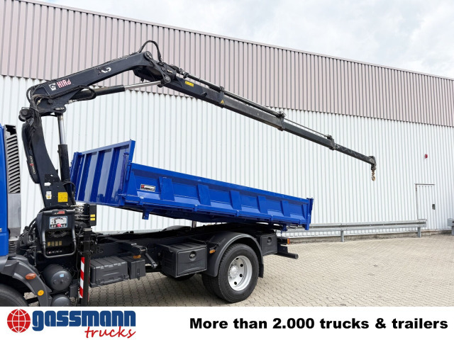 Iveco EuroCargo ML120E28K 4x2 mit Kran Hiab XS088 ES-3 - Damperli kamyon, Vinçli kamyon: fotoğraf 2 Iveco EuroCargo ML120E28K 4x2 mit Kran Hiab XS088 ES-3 - Damperli kamyon, Vinçli kamyon: fotoğraf 2