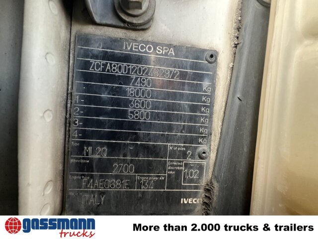Iveco EuroCargo ML80E18K 4x2 - Damperli kamyon: fotoğraf 2 Iveco EuroCargo ML80E18K 4x2 - Damperli kamyon: fotoğraf 2