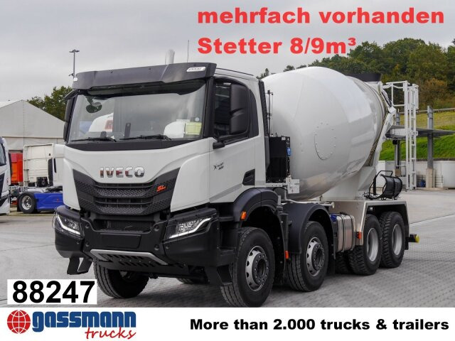 Iveco X-Way AD360X40BZ 8x4, Stetter 8/9m³ - Transmikser: fotoğraf 1 Iveco X-Way AD360X40BZ 8x4, Stetter 8/9m³ - Transmikser: fotoğraf 1