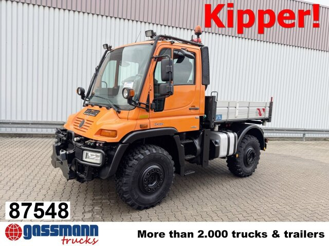 Unimog U 400 405/12 4x4, Kipper, Kommunalhydraulik, - Kamyonet: fotoğraf 1 Unimog U 400 405/12 4x4, Kipper, Kommunalhydraulik, - Kamyonet: fotoğraf 1