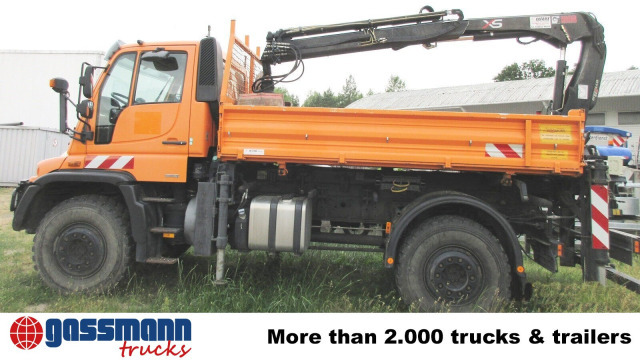 Unimog U500 4x4 405/40 mit Heckkran Hiab 077-1 HiDuo, - Kamyonet: fotoğraf 2 Unimog U500 4x4 405/40 mit Heckkran Hiab 077-1 HiDuo, - Kamyonet: fotoğraf 2