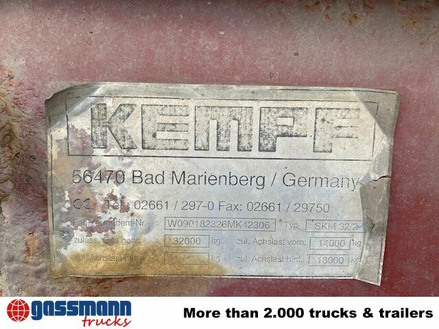 Kempf SKM 32/2 Stahlmulde ca. 24m³, Liftachse, - Damperli dorse: fotoğraf 4 Kempf SKM 32/2 Stahlmulde ca. 24m³, Liftachse, - Damperli dorse: fotoğraf 4