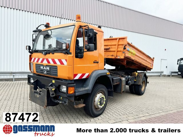 MAN LE 18.280 4X4 BB, Winterdienstausstattung, - Damperli kamyon, Vinçli kamyon: fotoğraf 1 MAN LE 18.280 4X4 BB, Winterdienstausstattung, - Damperli kamyon, Vinçli kamyon: fotoğraf 1