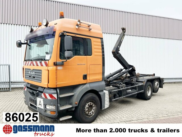 MAN TGA 26.440 6X2-2 BL, Liftachse - Kancalı yükleyici kamyon: fotoğraf 1 MAN TGA 26.440 6X2-2 BL, Liftachse - Kancalı yükleyici kamyon: fotoğraf 1