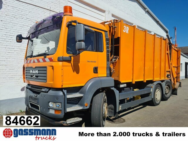 MAN TGA 28.320 6X2-4 BL, Lenkachse, Schörling - Çöp kamyonu: fotoğraf 1 MAN TGA 28.320 6X2-4 BL, Lenkachse, Schörling - Çöp kamyonu: fotoğraf 1